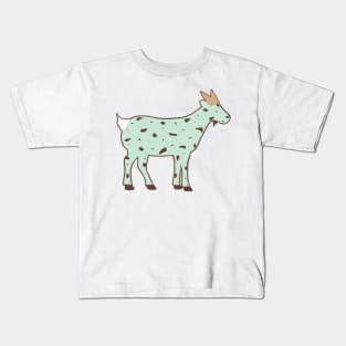 Ice Cream Goat (Mint Chip) Kids T-Shirt